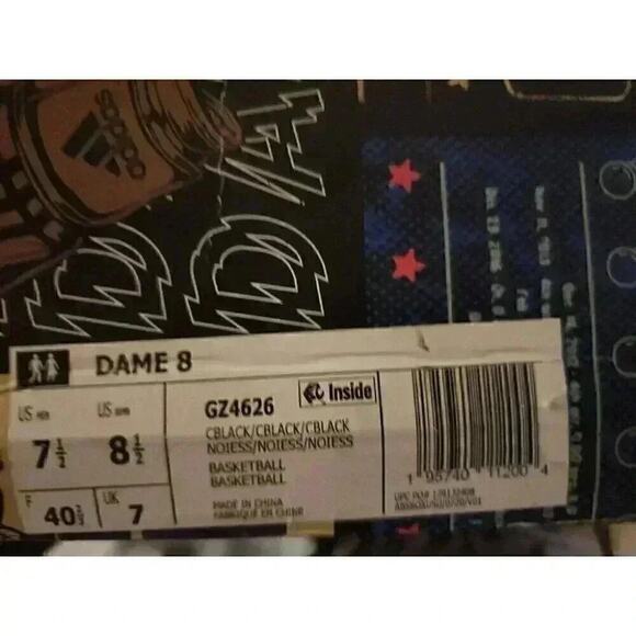 Adidas Mens Size 7.5 Womens 8.5 Dame 8 Basketball Shoes Damian Lillard GZ4626 - Picture 11 of 11